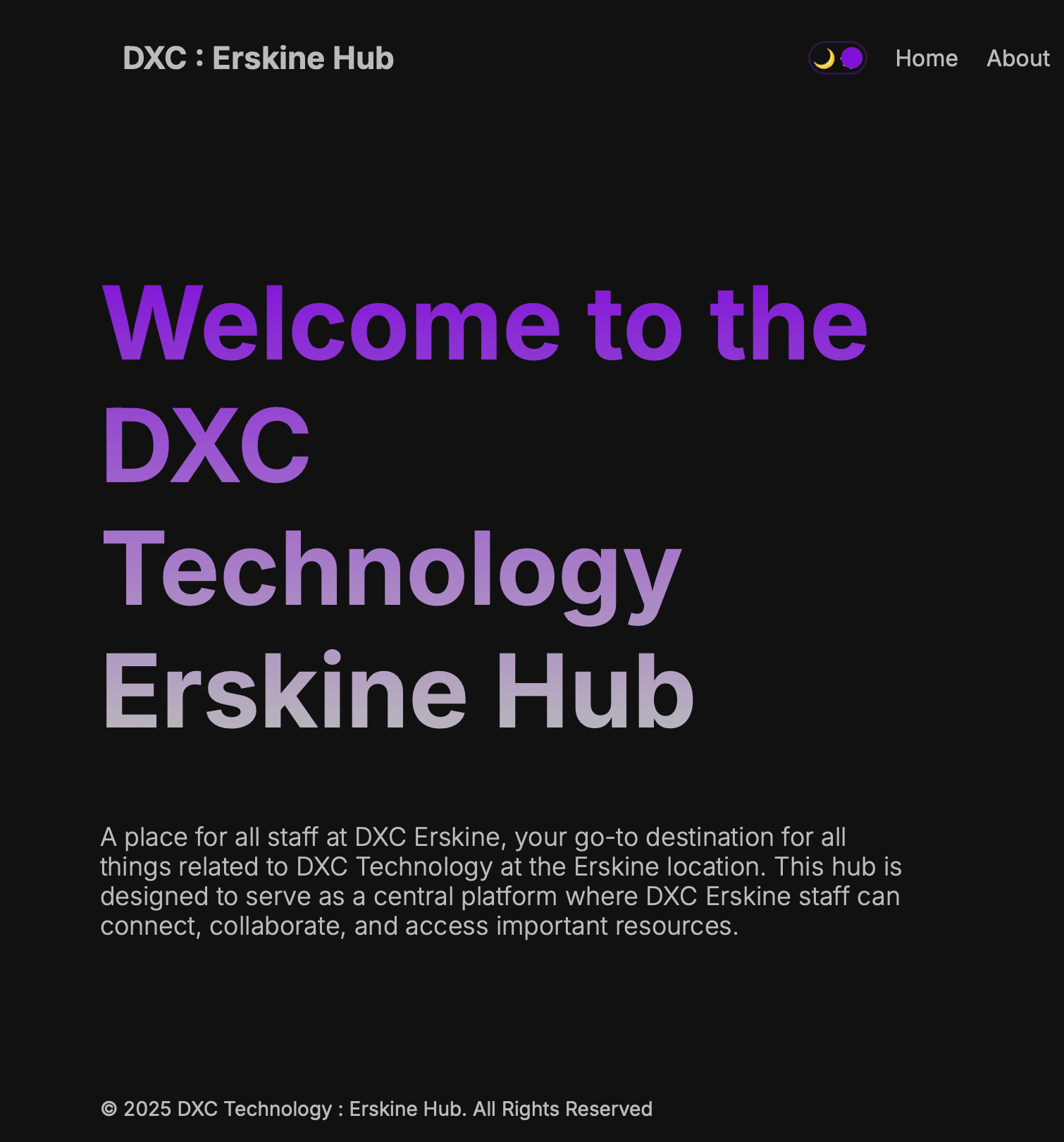 Award Winning DXC Website